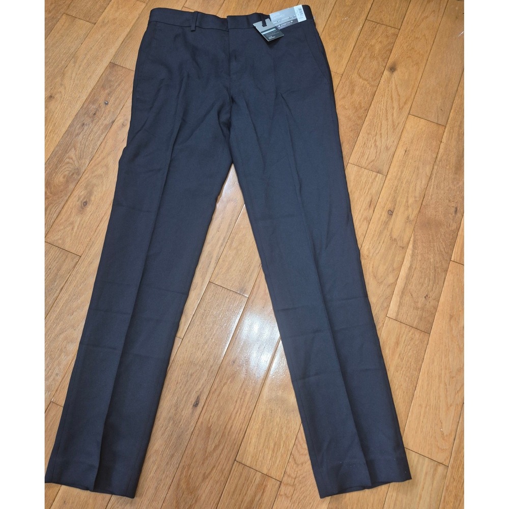 Louis Raphael Tailored Skinny Fit Navy Stretch Dress Pants 29W 30L A501S-1180